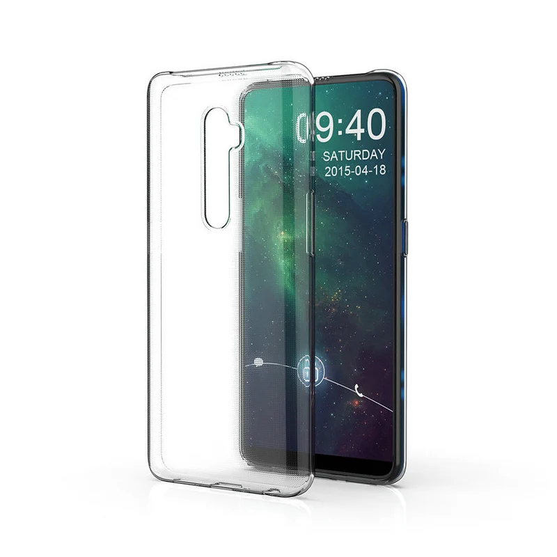 Простой мягкий прозрачный чехол для телефона OPPO Reno 2 Z F 2Z 2F Coque Funda Reno2 Pro
