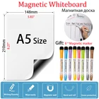 Маленькая белая доска размера A5, наклейки на холодильник, меню, календарь, сухая салфетка, еженедельный ежемесячный планировщик, детская доска для рисования