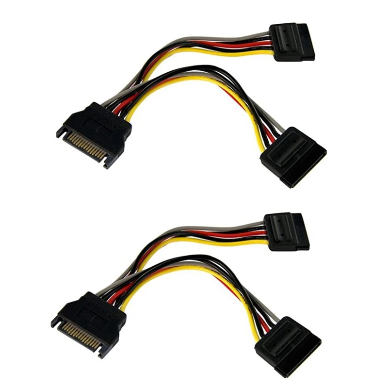 6-дюймовый Y-разветвитель SATA Power PYO2SATA Кабель-адаптер M/F - Цена: 741.34