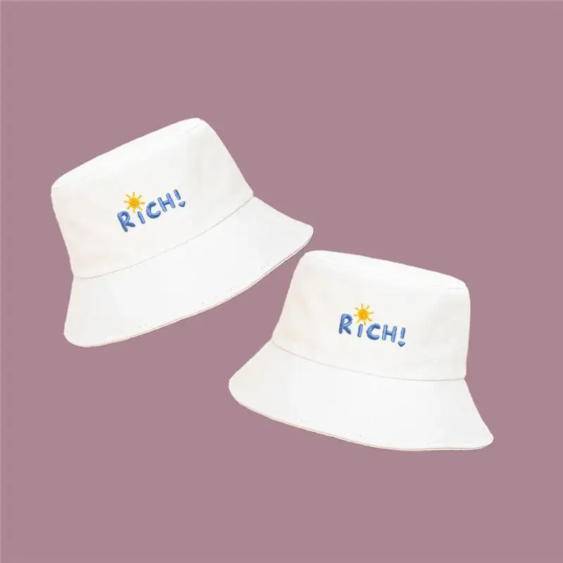 

Панама хлопковая с вышивкой и надписью, шапка рыбака, уличная дорожная Кепка, солнцезащитные кепки для мужчин и женщин, 62