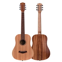 acoustic guitar 34 inch spruce wood top panel teakwood back side panel with gig bag strap spare strings capo picks guitars kit