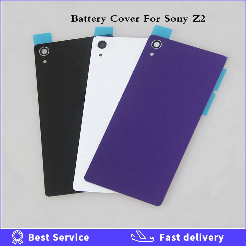 Задняя стеклянная крышка аккумулятора для Sony Xperia Z2 D6543 L50W D6503 двери с антенной NFC