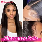 Парик Из прямых человеческих волос на сетке 4x4, парик на сетке, парик из человеческих волос с прозрачной сеткой спереди, парики для женщин, предварительно выщипанные 13x 4 на сетке спереди