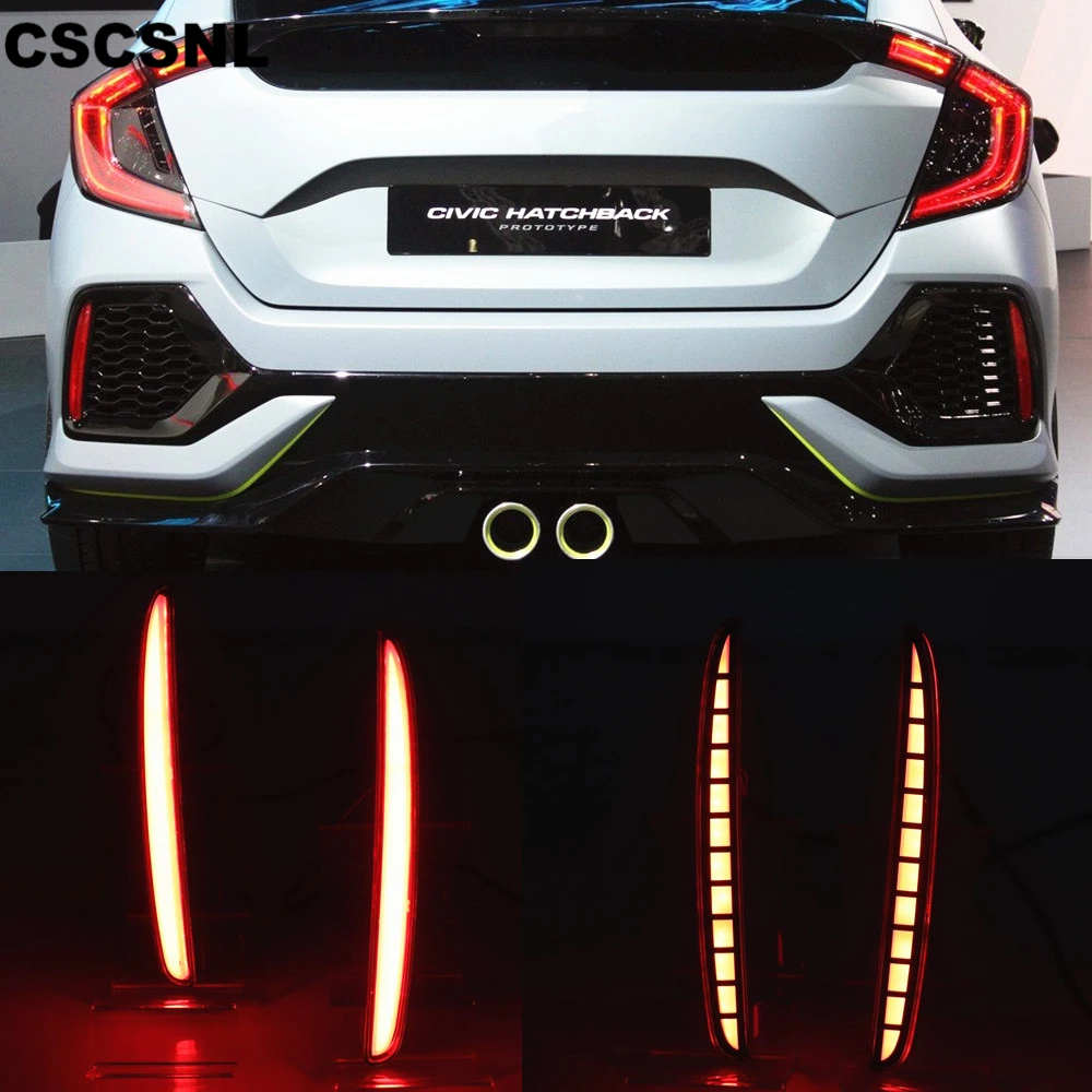 CSCSNL 1 пара светодиодных противотуманных фар для заднего бампера стоп светильник