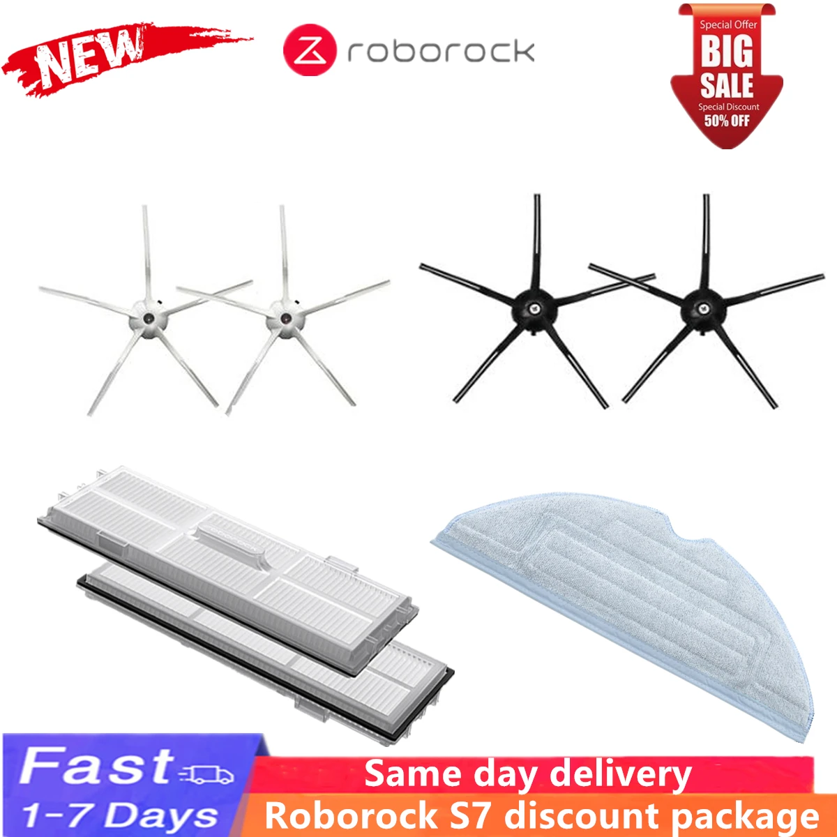 

Швабра для пылесоса Roborock S7 S75, сине-серая, 100% совместимых частей