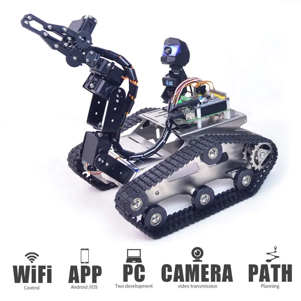 Bestellen Smart Roboter Auto Kit Für Raspberry Pi, WiFi/Bluetooth Steuer, Pfad Planung, Programmierbare Roboter Kit