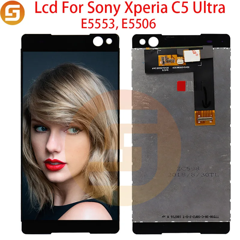ЖК-дисплей 6 0 дюйма для SONY Xperia C5 Ultra E5506 E5533 E5563 E5553 ЖК-экран с дигитайзером в сборе