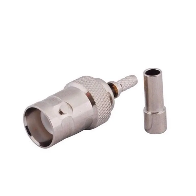 

2pcs BNC Female Plug Crimp For RG316 RG174 Cable RF Connector
