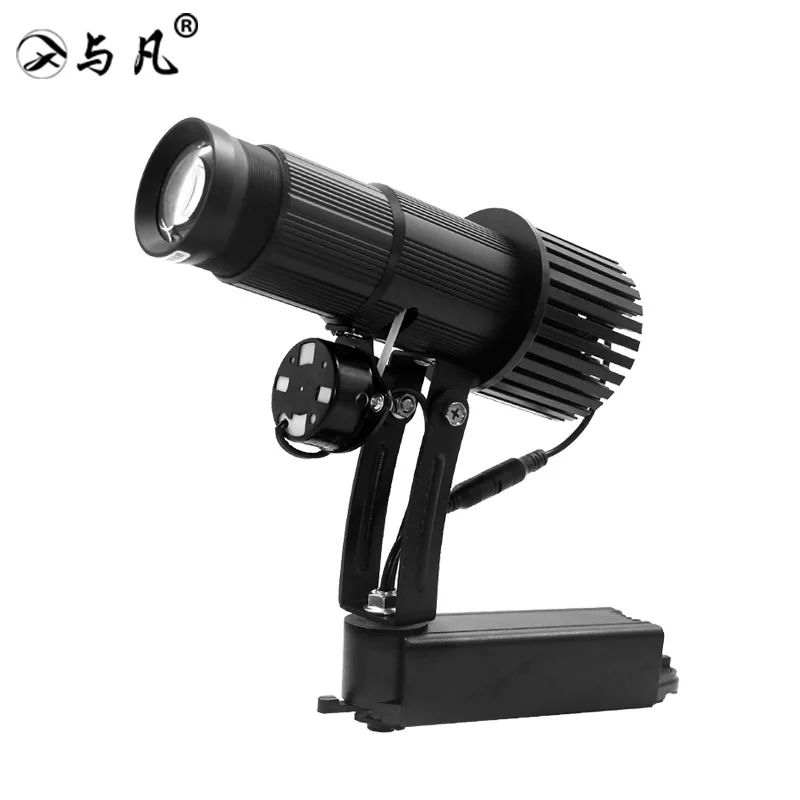 Yufan 50w Manual Focus Zoom Gobo Projection Lamp Black Color Track Style Logo Projector