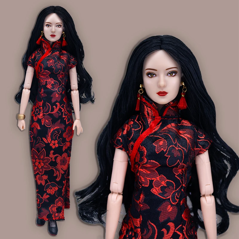 Ограниченная серия 1/6 кукла Китайский Чонсам передвижной 22 шарнирного тела с
