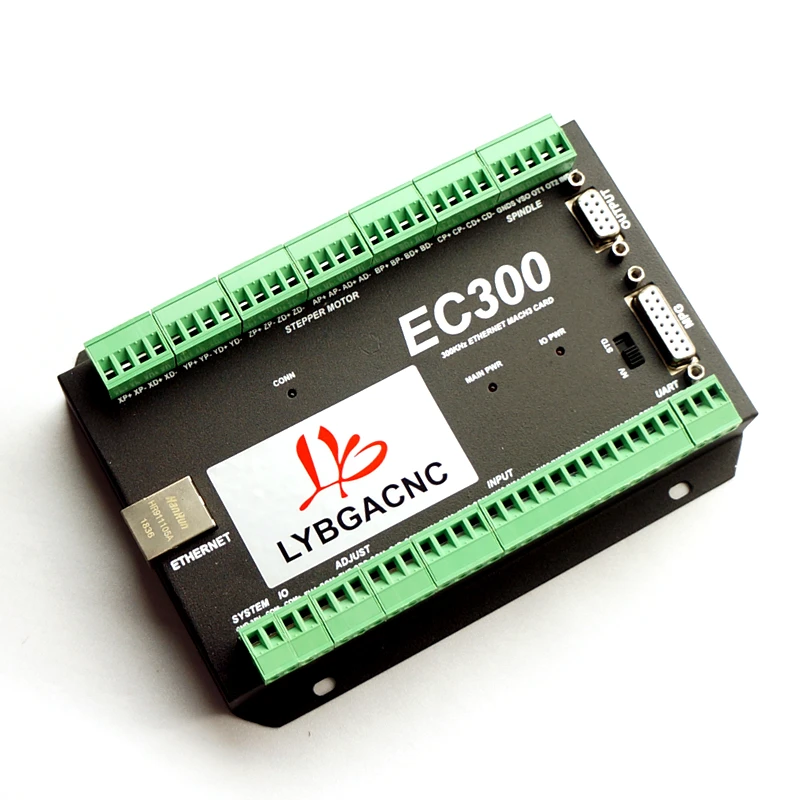 Плата управления движением LYBGACNC NVEM обновленная Mach3 с ЧПУ EC300 Ethernet 3/4/5/6 оси 300 кГц 24