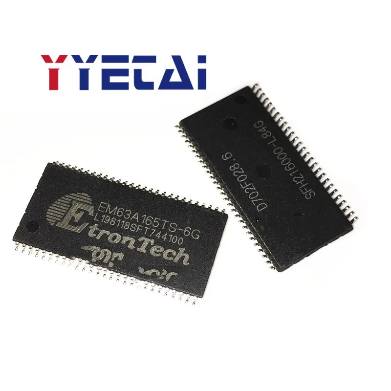 

TAI 2PCS Disassemble and measure EM63A165TS-6G 32M memory chip SD 16-bit routing upgrade TSOP54