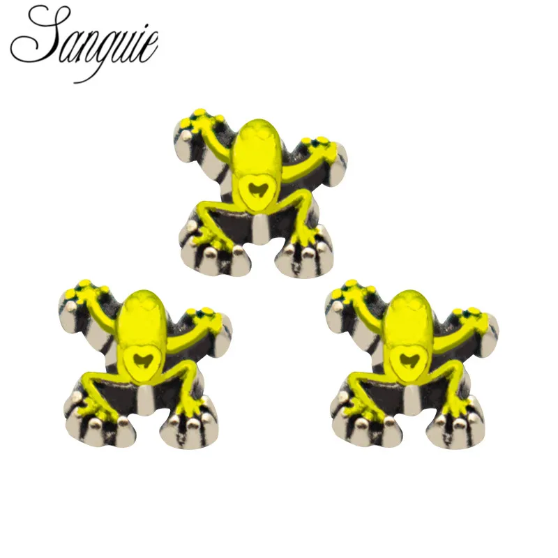 10 шт./лот плавающие амулеты украшения в виде лягушек медальоны подходят для жизни