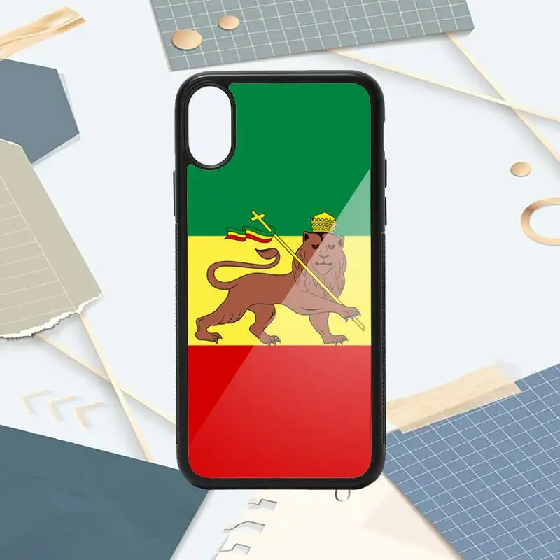 

retro ethiopia flag universal Phone Case PC for iPhone 11 12 pro XS MAX 8 7 6 6S Plus X 5S SE 2020 XR