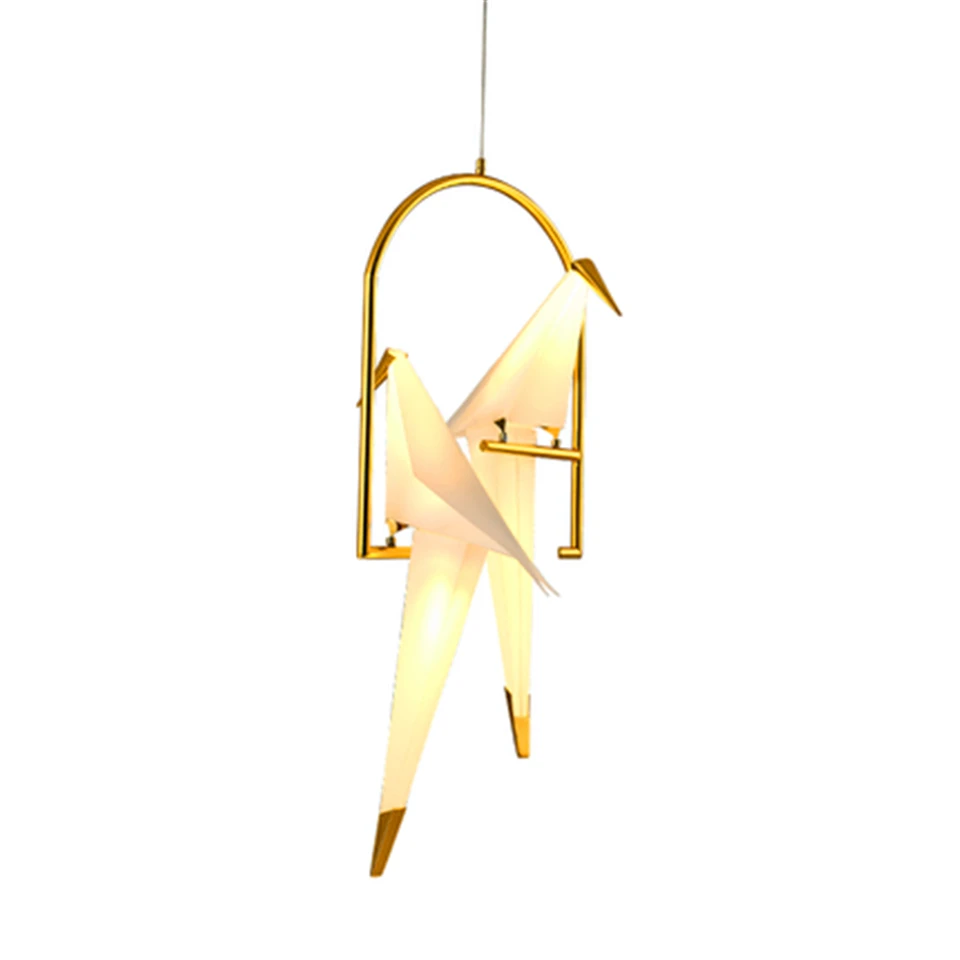 

Nordic Bird LED Pendant Lights Lighting Origami Crane Bird Pendant Lamp Bedroom Living Room Dining Indoor Decor Kitchen Fixtures