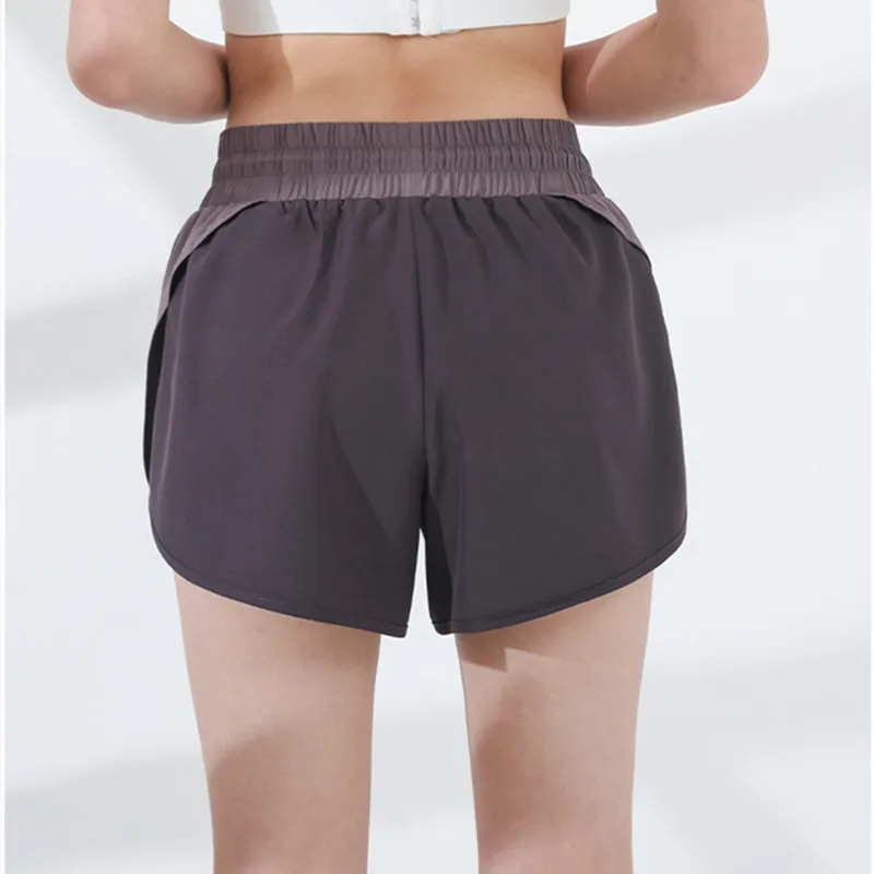 

Summer New Patchwork Quick-Drying Fitness Shorts Women Running Sports Loose Shorts Women Adjustable Elastic Waist Yoga Shorts