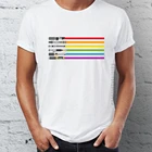 Мужская футболка из 100% хлопка, Графические Топы И Футболки Для взрослых с рисунком саблей и гордости, гей-гордости