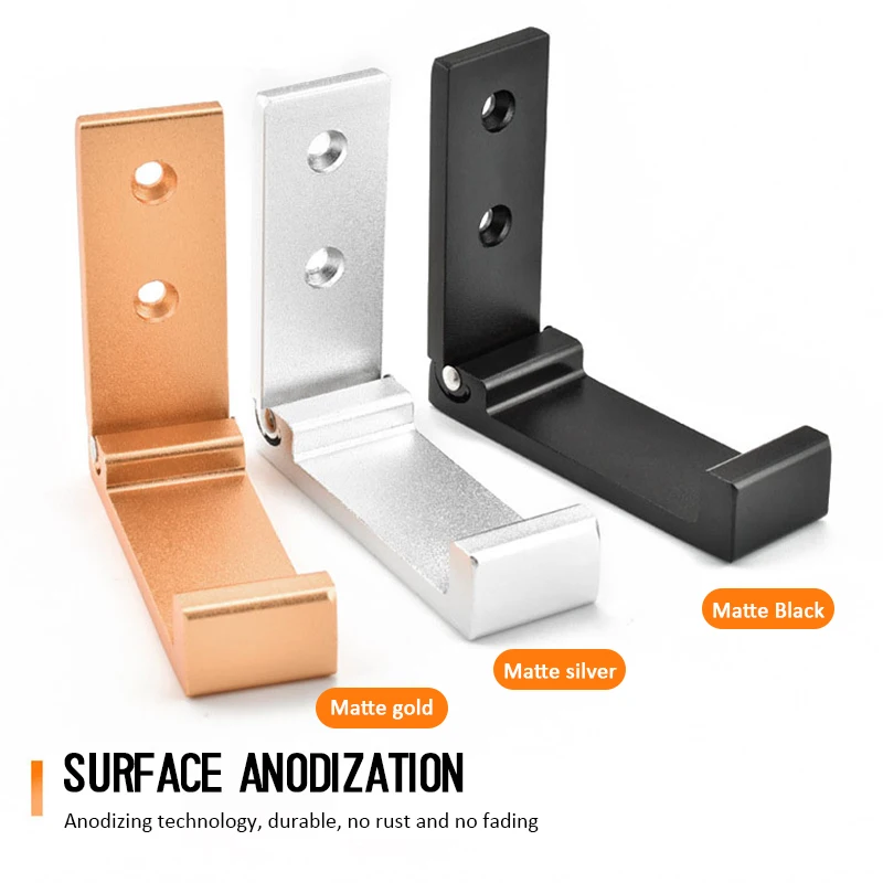 

Headphones Foldable Stand Holder Aluminum Alloy Wall Hanger Hook Bracket Universal Earphone Family Convenience Stand