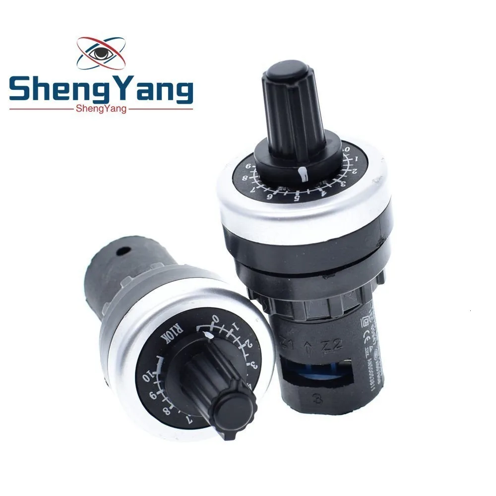 ShengYang LA42DWQ-22 1 к 2 к 5 к 10 к 22 мм Диаметр горшки поворотный потенциометр-преобразователь Регулятор инвертор сопротивление переключатель