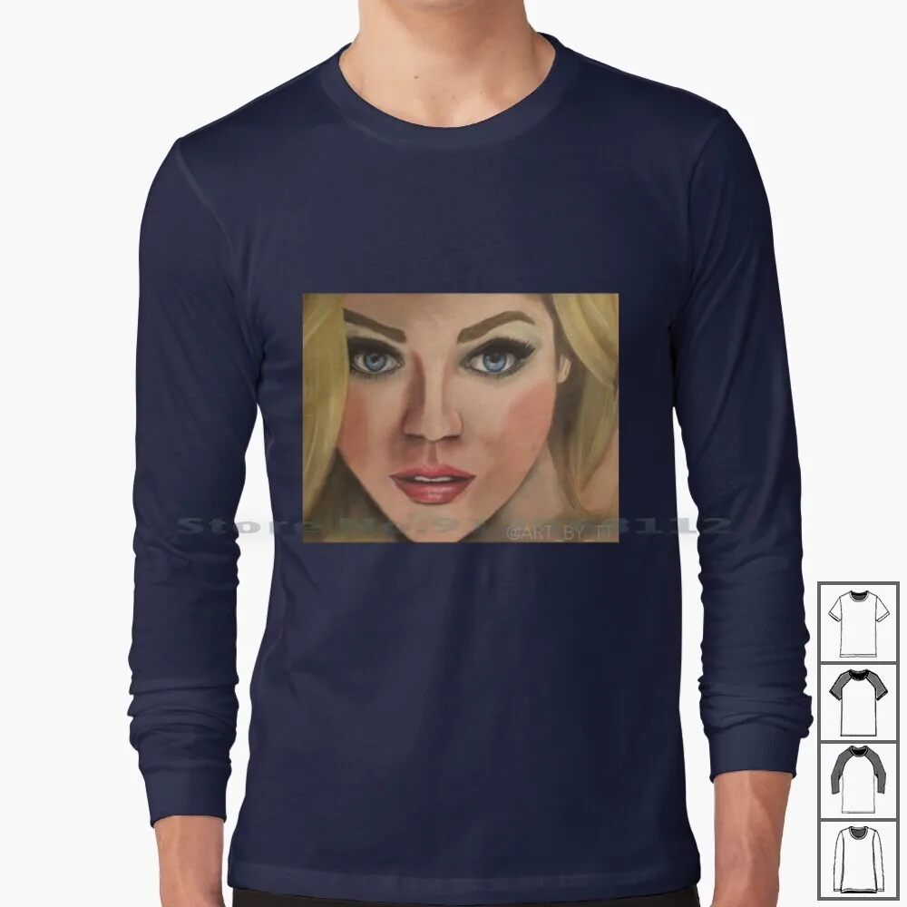 

Angel Candice Long Sleeve T Shirt Angel Angel Candice Candice Swanepoel Pastel Painting Portrait Supermodel Model Candice