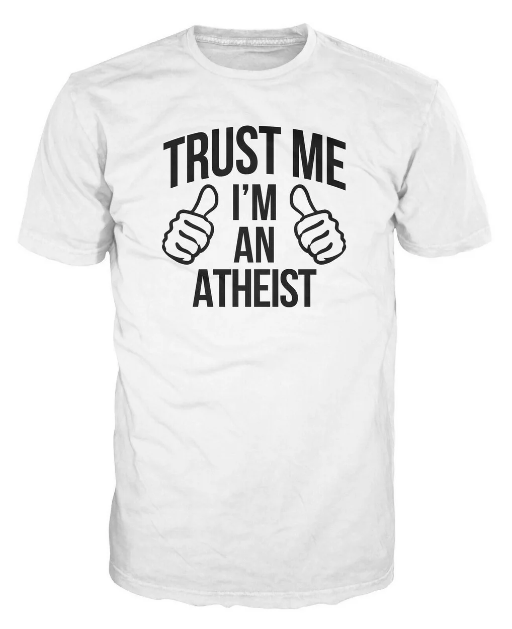 Trust Me I'm An Atheist Забавный атеизм Дарвин рыба анти-Религия подарок футболка модная