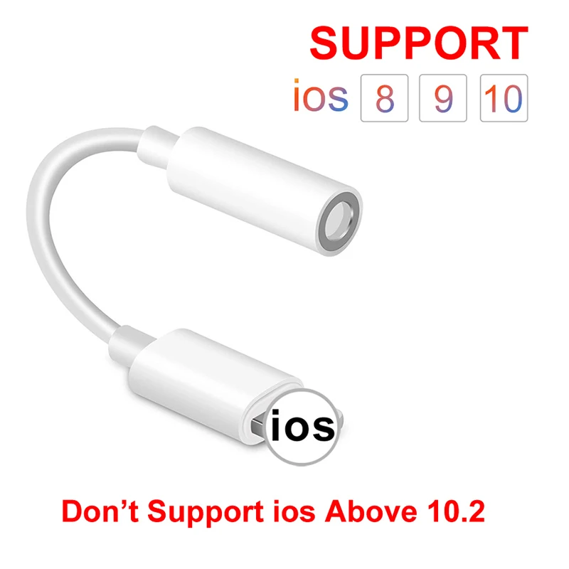 1 шт. 3,5 мм Aux аудио адаптер для iPhone аудио адаптер 3,5 Jack Наушники Адаптер для IOS 8 9 10 11 12
