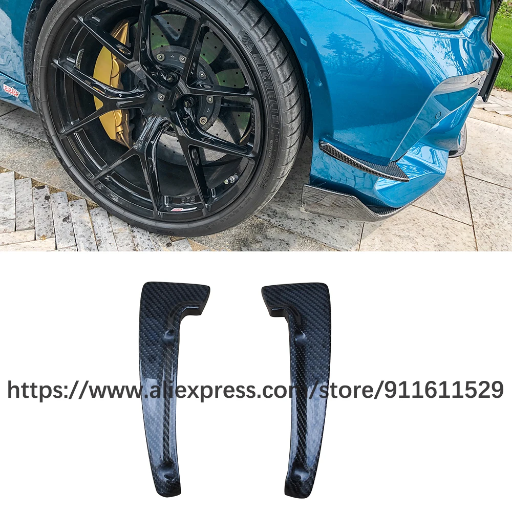 

Carbon Fiber Front Side Fender Air Vents Kit Trim Fender Aprons Winglets For BMW 2 Series F87 M2 Car Accessories