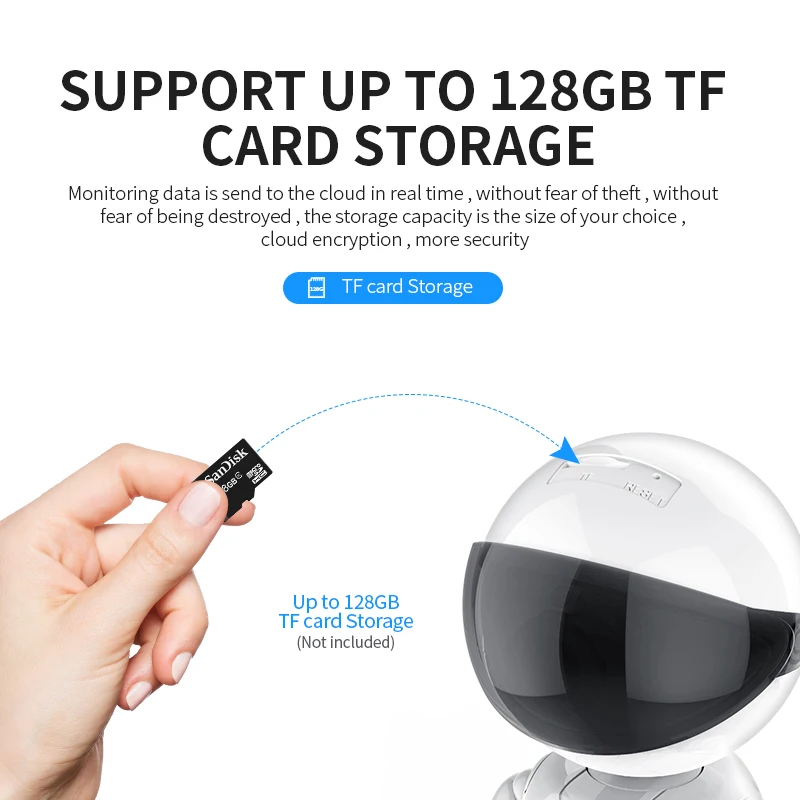 

Robot Intelligent Auto Tracking Camera 1080P Cloud Home Security IP Camera Wireless WiFi CCTV Camera Surveillance Camera