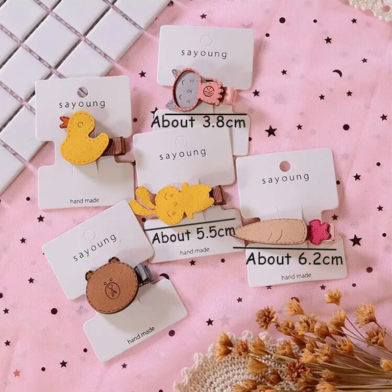 1 шт. заколки для волос с героями мультфильмов девочек безопасный головной убор