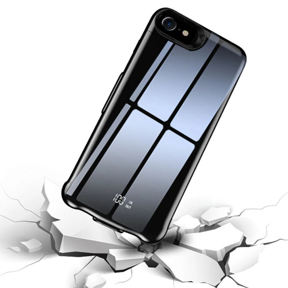 8000 мАч для Iphone 6 Plus 6s 7 8 чехол аккумулятора с цифровым дисплеем умный внешний