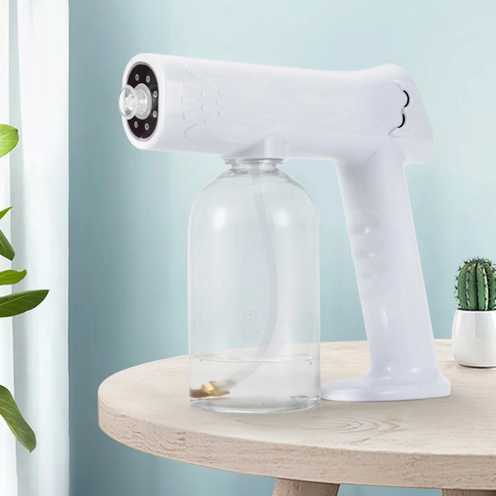 

Disinfectant Mist Gun, Handheld Nano Atomizer 800ML Electric Sprayer Nozzle Adjustable Fogger for Home, Office, Garden