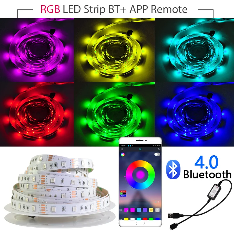 Светодиодная лента SMD5050 2835 гибкая неоновая LED полоска для подсветки телевизора с