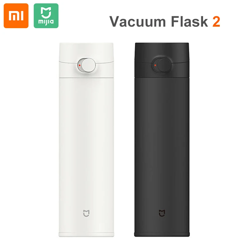 

NEW Original Xiaomi Mijia Water Cup 2 480mL Thermos Flask Keep Warm/Cold Bottle Travel Portable 316L Stainless Steel Lock Design