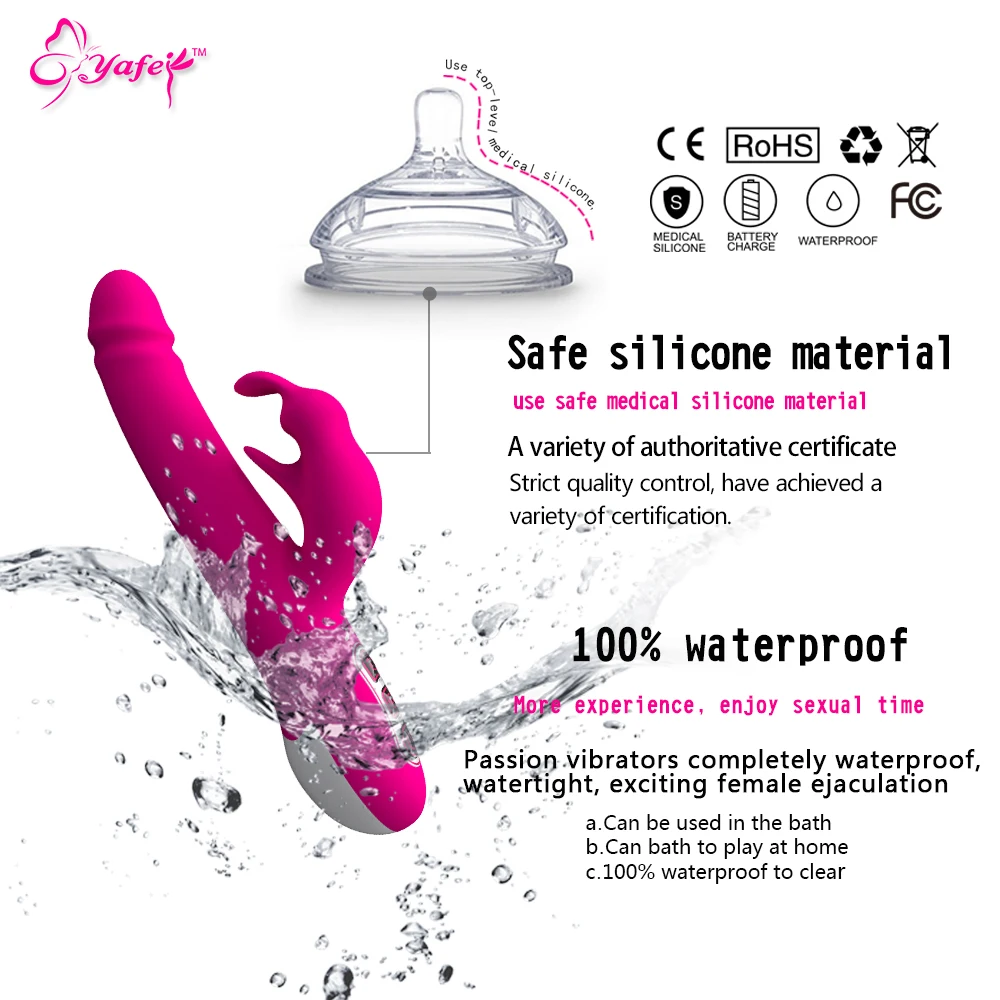 Двойной Кролик вибратор G Spot вагинальный клиторальный стимулятор фаллоимитатор