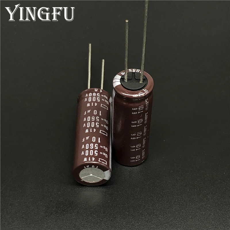 

20pcs 10uF 500V Japan NCC 41W Series 12.5x35mm 500V10uF Aluminum Electrolytic Capacitors