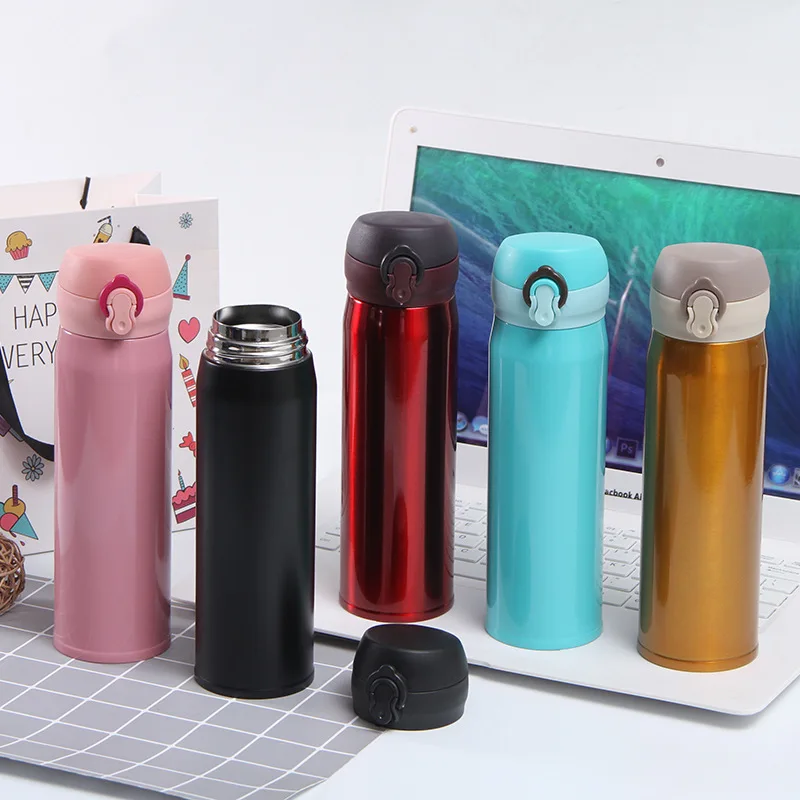 High Quality Portable Thermos Bottle Girl / Boy Stainless St