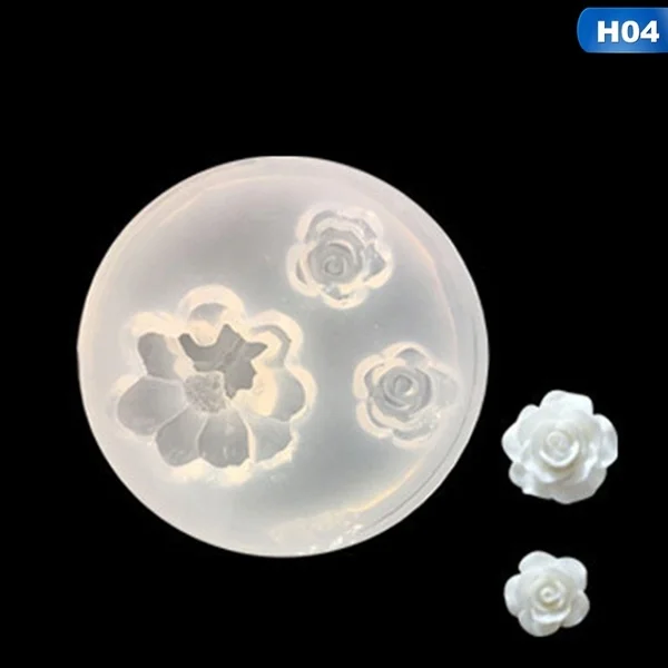 

1Pcs 3D Flower Epoxy Mold Handmade Jewelry Pendant Making Mold Diy Silica Gel Mould Decoration
