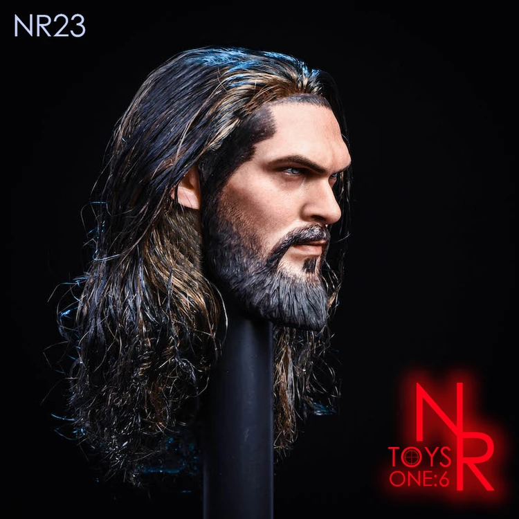 

Collection 1/6 Scale Male Figure Doll Accessory Underwater Prince Painted Hair Head Sculpt Model for 12'' Strong Muscle Body