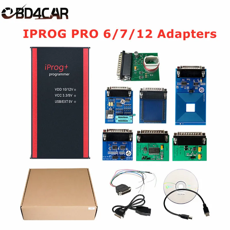 New V87 IPROG Pro Till 2019 Cars Key Programmer Iprog+ Airbag Reset ECU IMMO DPF Off/EEPROM/Radio/Dashboard PK DIGIPROG3 Carprog |