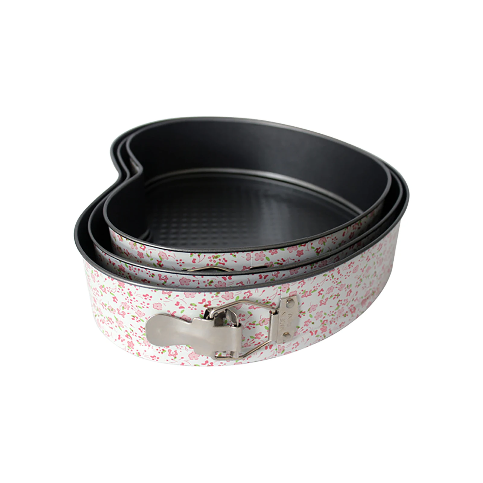 

3 шт., не скользящие десерты из углеродистой стали в форме сердца