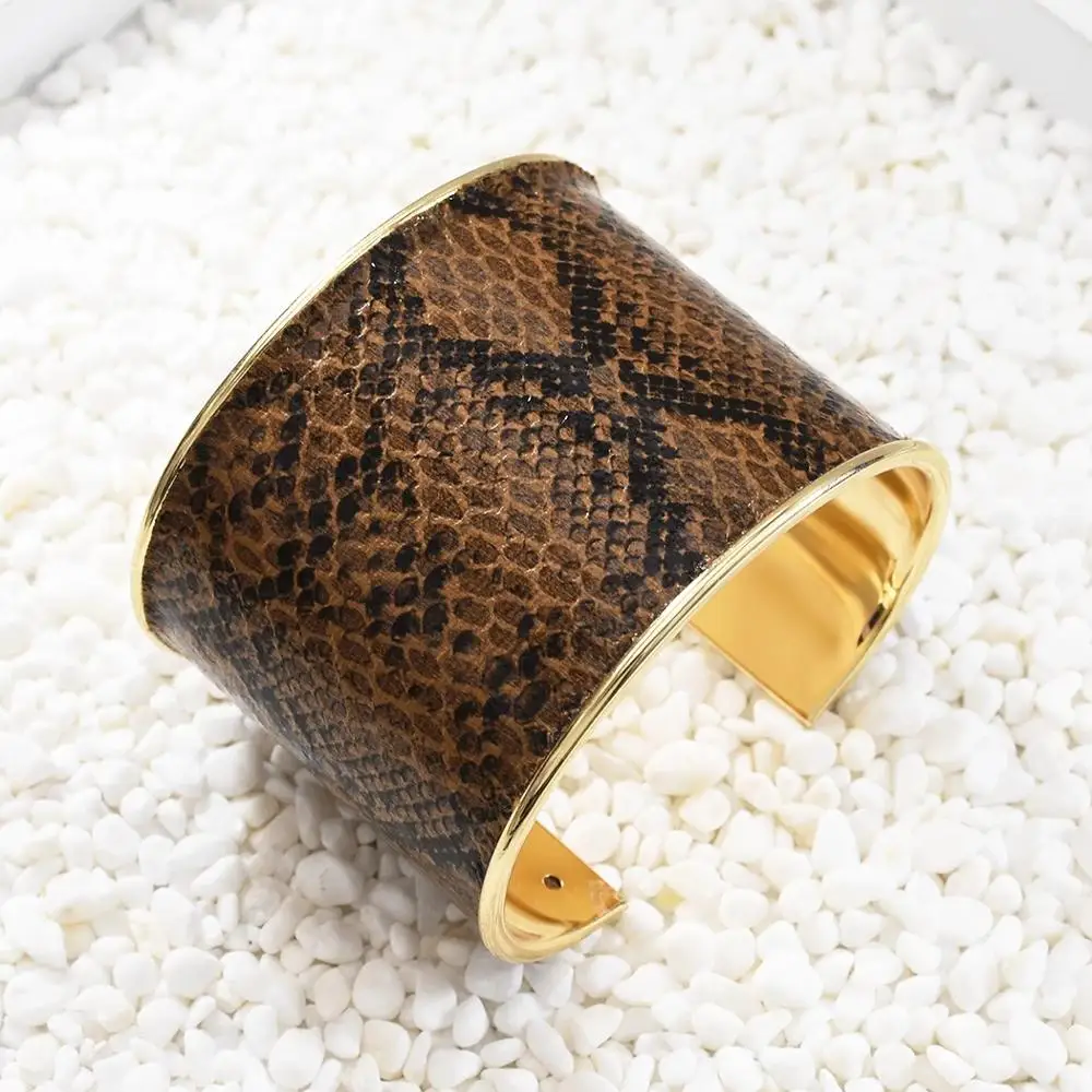 2020 Новый турецкий модный уникальный кожаный Браслет манжета и браслет из змеиной