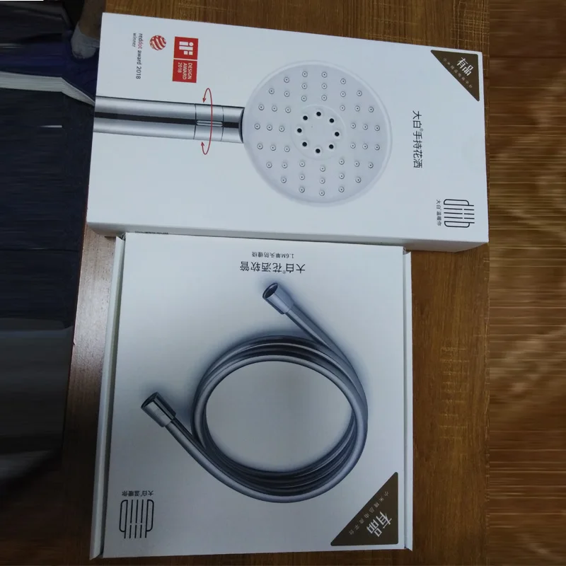 Xiaomi Mijia dabai Diiib, 3 режима, ручная насадка для душа, набор, 360 градусов, 120 мм, 53 отверстия для воды с ПВХ, мощный массажный Душ - Цвет: Set with package