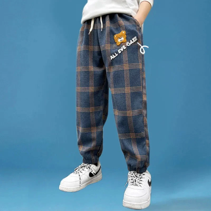 

EACHIN Boys Pants Kid Pants Fashion Embroifery Trend Sport Casual Pants Teenage Loose Sweatpants Boy Harem Pants Kids Bottoms