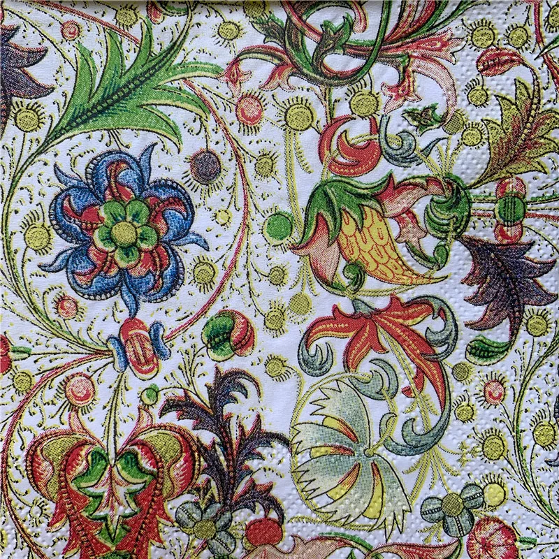 25/33 см бумажная салфетка для декупажа свадебные ткани элегантный красочный