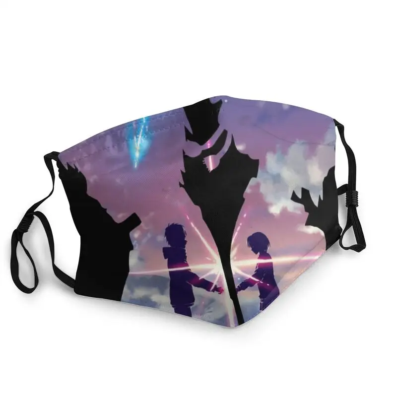 

Кими нет Na Wa уход за кожей лица маска для взрослых, унисекс, в виде пыле ваше имя аниме маска защитный респиратор одноразовые рот муфельная п...