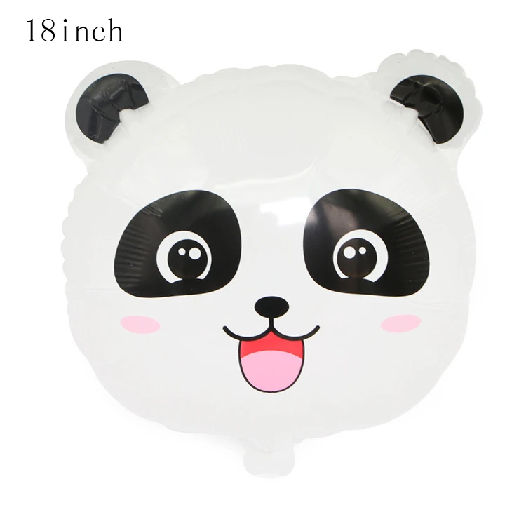 pink panda 1pcs 1 шт./лот, 60*40 см, милые воздушные шары в виде панды из алюминиевой фольги, праздничные украшения для дня рождения, Детские вечерние надувные игрушки - Цвет: pink panda 1pcs