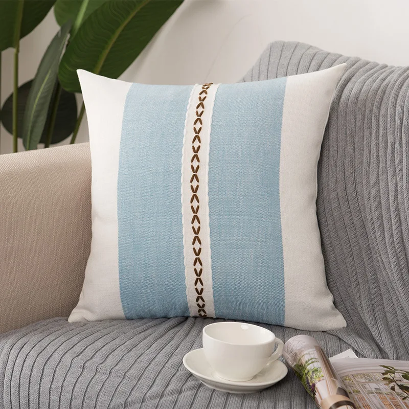 

Modern simple polyester/cotton blend matching color cushion for pillow sofa cushion for car cushion cover