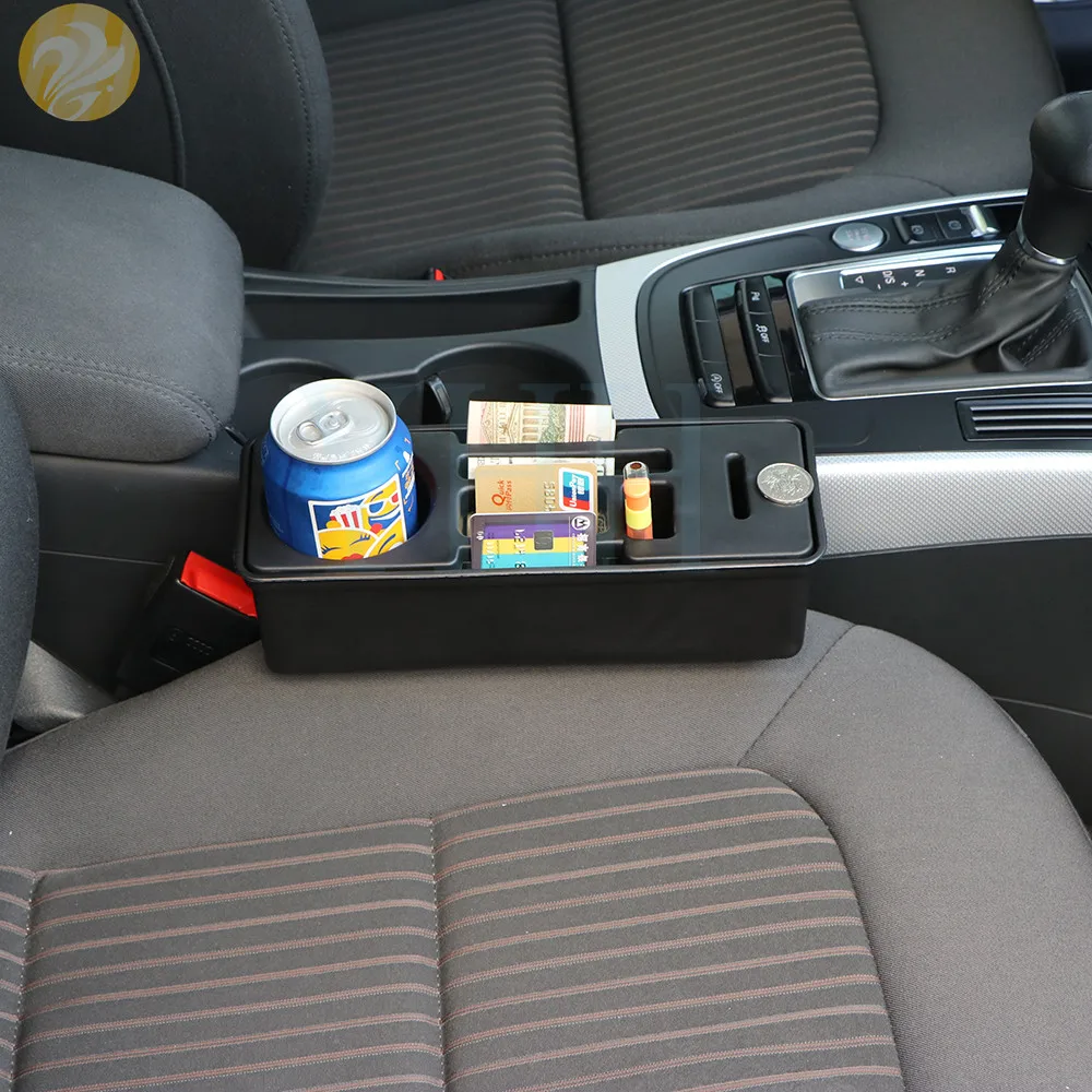 

1 PC ABS Auto Car Seat Gap Catcher Storage Box Organizer Coin Console Pocket Holder Seat Crevice Storage Box Stowing Tidying Box