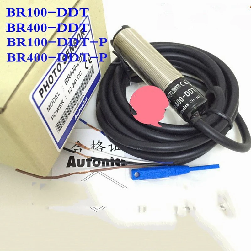 

1pcs Autonics BR100-DDT BR400-DDT/-P M18 round photoelectric switch AQ1H1370