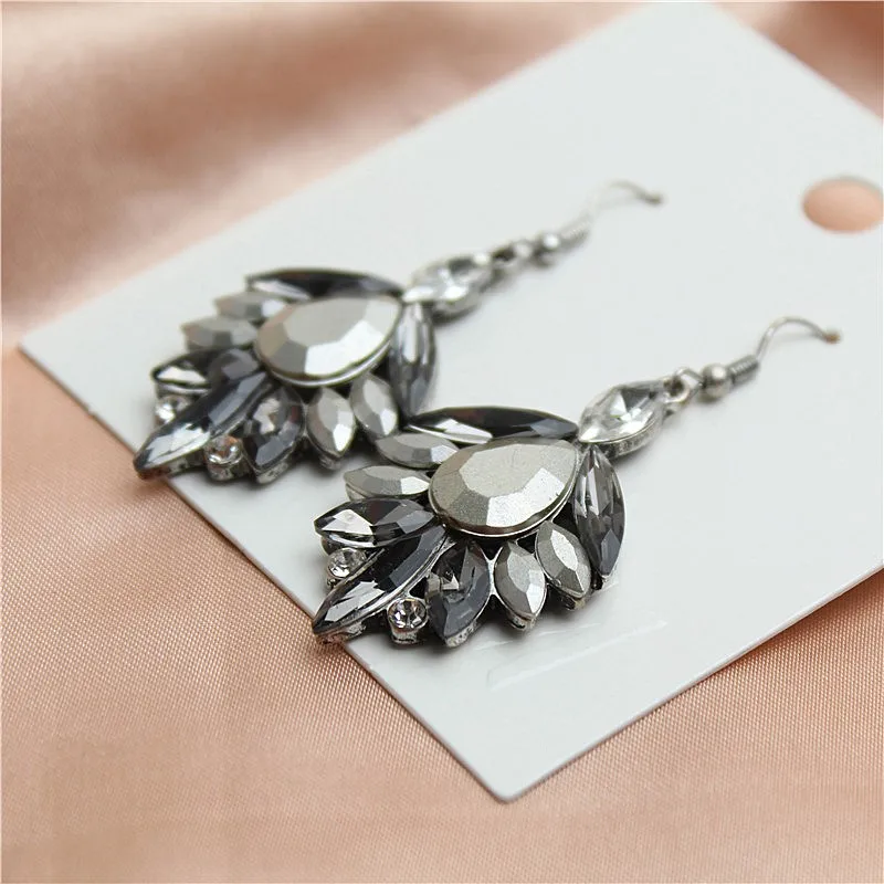 

Euramerican new style glass crystal ablates tide temperament exaggerated individual character vogue female type eardrop